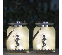 Marco Paul Solar Powered Hanging Fairy Lantern in Clear Marco Paul Clear