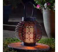 Garden Mile® Solar LED Garden Lantern Hanging Lamps Outdoor Lighting for Garden Lights for Outdoors Hanging Light Up Round Lantern Warm White Lighting