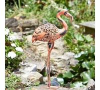 Marco Paul Solar Powered Pink Flamingo Garden Ornament Outdoor Silhouette Light Decor