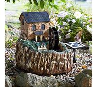 Marco Paul Solar Powered Water Mill Fountain - 51cm Marco Paul Multicolor