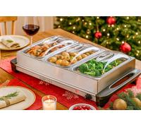 Marco Paul Stainless Steel Buffet Server Food Warmer in Silver Marco Paul Silver
