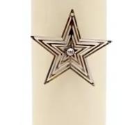 Marco Paul Star Candle Pin Decorative Gift Set Tea Candles Long Burning Pillar Candle Sets Pins Decoration for Home Dining Table Centrepiece Wedding Accessories Home Gifts Mantel Ornament