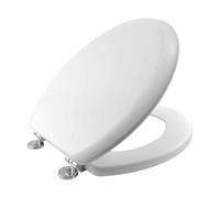 Marco Paul Strong Oval Soft Close Toilet Seat White Heavy Duty Non Slip Plastic Quick Release Toilet Seat Universal Fit Novelty Bathroom Loo Seats Replacement Removable Toilet Seats