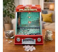 Marco Paul Tabletop Arcade Coin Pusher Game - Retro Toy Machine Novelty Arcade Game Console Battery Powered Slot Machine for Party Birthday Gifts for Children and Adults