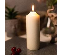 Marco Paul Tall Ivory Pillar Candle Unscented Candle Church Candle 25cm Marco Paul Ivory