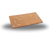 Marco Paul Tan Coir Paw Prints Nonslip Doormat 45x75cm in Brown | Size: Medium Marco Paul Brown Medium