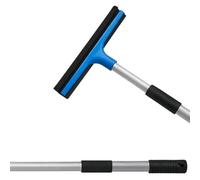 Marco Paul Telescopic Window Squeegee Cleaner - Extendable Aluminium Window Wiper with Sponge & Rubber Blade - Adjustable 45-75cm Soft Grip Handle for Indoor & Outdoor Window Cleaning