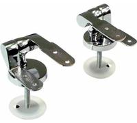 Marco Paul Toilet Seat Fittings Toilet Seat Hinges, Comprehensive Toilet Seat Hinges Replacement Kit - Universal Stainless Steel Chrome Plated DIY Repair Kit Silver Replacements