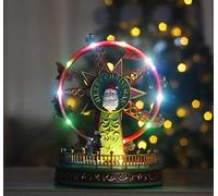 Marco Paul Christmas scene Traditional Festive Village Scene Light Up Christmas Decoration Ornament With LED Multi Colour Xmas Lights Battery Operated (Ferris Wheel)