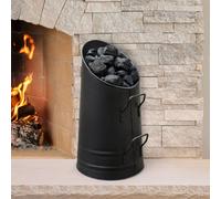 Marco Paul Traditional Large 33cm Black Steal Coal Bucket Fireside Accessories Marco Paul Black