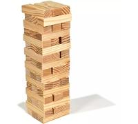 Marco Paul Traditional Wooden Tumbling Tower Block Game in Natural Marco Paul Natural