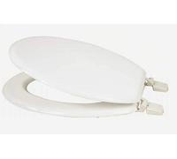 Marco Paul Universal 17' White Toilet Seat - Built of MDF Wooden Material Oval Shape Quick Release