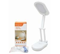 Marco Paul USB White LED Desk Lamp - 3.8W Adjustable Bending Spotlight Table Lamp with 2 Lighting Modes - Foldable Indoor Flexible LED Light for Home, Study, Bedroom, Living Room and Office