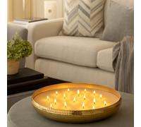 Marco Paul Vanilla Scented 17 Wick Candle Dish - Gold
