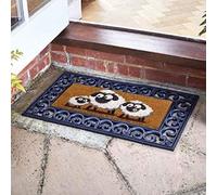 Marco Paul White Coir Sheep Design Doormat Insert 53cm Entry Mat | Size: 100 cm diameter Marco Paul White 100 cm diameter