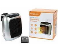 Marco Paul White Wall Plug in Heater Portable Heater Plug-in Mini Heater in Silver Marco Paul Silver