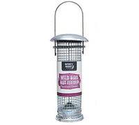 Marco Paul Wild Bird Deluxe Nut Feeders - Small Mounted Station Bird Feeder Stainless Steel