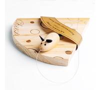 Marco Paul Wooden Cheese Board with Cheese and Mouse Design - Wooden Cheese Slicer and cheese board Novelty wooden serving boards, Charcuterie Boards, House warming gift