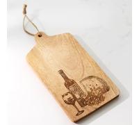 Marco Paul Wooden Chopping Board - 30cm Engraved Bamboo Cutting Board for Serving Platter, Charcuterie Boards and Kitchen Accessories for Christmas Gifts, House Warming Gifts New Home