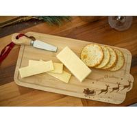 Marco Paul Wooden Christmas Chopping Board - Durable Wooden Merry Christmae Serving Platter - Kitchen Serving Tray for Cheese, Crackers, Meat, Snacks Charcuterie Board Cheese Board