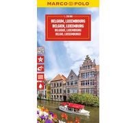 Belgium and Luxembourg Marco Polo Map: Marco Polo Highlights: Straßenkarte und Autokarte mit sehenswerten Strecken, Highlights und digitaler Erweiterung