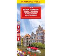 Belgium and Luxembourg Marco Polo Map: Marco Polo Highlights: Straßenkarte und Autokarte mit sehenswerten Strecken, Highlights und digitaler Erweiterung