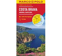 Marco Polo Costa Brava - Andorra - Perpignan - Barcelona: Wegenkaart 1:200 000