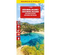 Costa Brava Marco Polo Map : Includes East Pyrenees, Andorra, Perpignan, Barcelona, Mallorca, Ibiza