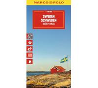 Marco Polo Sweden Travel Map: Road Map for Road Trips with Top Sights and Scenic Routes (Folded Map): Straßenkarte und Autokarte mit sehenswerten ... und digitaler Erweiterung (Marco Polo Maps)