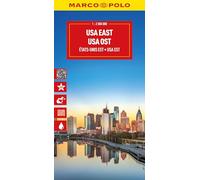 USA East Marco Polo Map: Atlantic Coast, Great Lakes and Appalachian Mountains