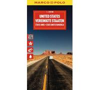 Falk Marco Polo - USA Road Map - 1:4,200,000 - Travel map with top sights & scenic routes - Folded