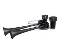 Marco Pump Horn Xtreme Blast XB2/B 12V Electropneumatic Air Horn - Dual Compressor - Matte Black - Loud 12V Horn for Car, Truck, Boat, Off-Road Vehicles