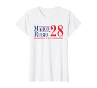 Marco Rubio 2028 President Election Campaign Vintage Value Graphic T-Shirt, Women, White, S