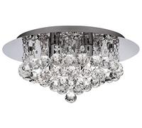 Marco Tielle Hannah 4 Light Ceiling Chandelier in Chrome Clear