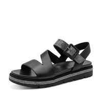 MARCO TOZZI by Guido Maria Kretschmer women’s sandal soft Feel Me footbed soft lining fashionable, black (BLACK), 4 UK