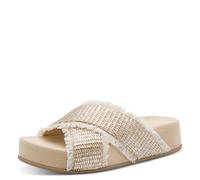 Marco Tozzi by Guido Maria Kretschmer Women Sandal Soft Feel Me Footbed Stylish, Metallic (Silver Comb), 5.5 UK