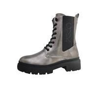 MARCO TOZZI by Guido Maria Kretschmer Women's Lace-Up Ankle Boots with Platform with Zip, Grey (pewter), 8.5 UK