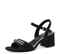 MARCO TOZZI by Guido Maria Kretschmer Women's Sandals with Heel, Adjustable Strap, Block Heel, Black, 8.5 UK