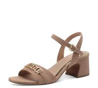 MARCO TOZZI by Guido Maria Kretschmer Women's Sandals with Heel, Adjustable Strap, Block Heel, Nude, 9 UK