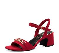 MARCO TOZZI by Guido Maria Kretschmer Women's Sandals with Heel, Adjustable Strap, Block Heel, red, 4 UK