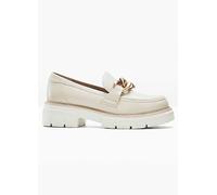 Marco Tozzi Faux Leather Chunky Loafers Cream