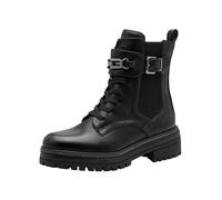 MARCO TOZZI Ladies Lace Up Ankle Boots with Zipper Glitter Detail, black, 5 UK