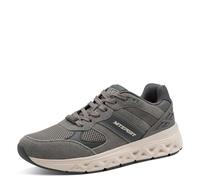 MARCO TOZZI Men's Sneaker Leather Removable Footbed Lightweight Stylish, Grey (Grey), 8 UK