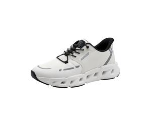 MARCO TOZZI Men's Sneaker Removable Footbed Lightweight Elastic Lacing Stylish, White (White), 8 UK