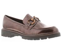 Marco Tozzi Tessa Women's Dark Brown Patent Pu Flat Shoes, Size: 6.5