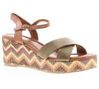 Marco Tozzi Theodora Womens Wedge Sandals Green, 5