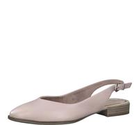 MARCO TOZZI Women Ballerinas soft Feel Me Footbed Leather soft Lining Pointed, pink (NUDE), 8.5 UK