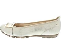 MARCO TOZZI Women Ballet Flats Soft Feel Me Footbed Soft Lining Comfortable, Beige (Dune Metallic), 7 UK