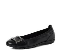 MARCO TOZZI Women Ballet Flats Soft Feel Me Footbed Soft Lining Comfortable, Black (Black), 7.5 UK