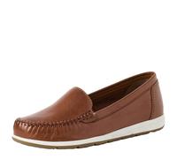 MARCO TOZZI Women Moccasin Soft Feel Me Footbed Leather Modern, Brown (Cognac), 4.5 UK
